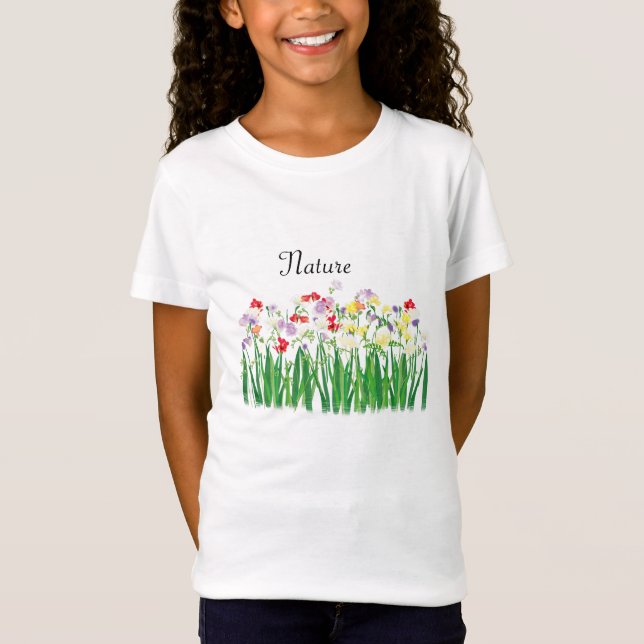 fresia blommor, miljöt tema t shirt (Framsida)