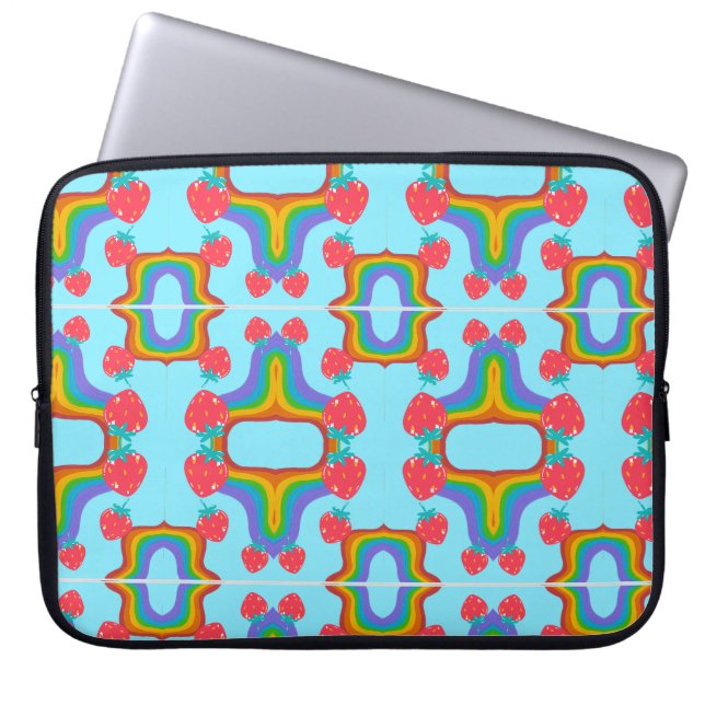 fresitas mönster laptop fodral (Framsidan)