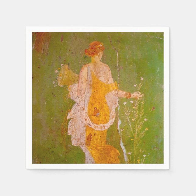 Fresk av Flora i Villa Ariadne, Pompeji	 Pappersservett (Framsidan)