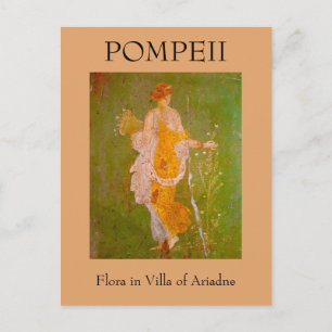Fresk av Flora i Villa Ariadne, Pompeji Vykort