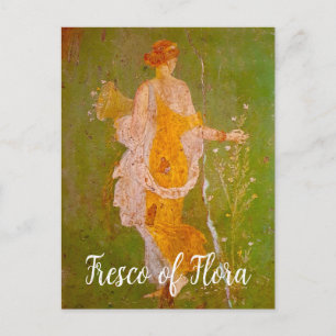 Fresk av Flora i Villa Ariadne, Pompeji Vykort