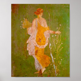 Fresk av Flora i Villa Arianna, Pompeji Poster