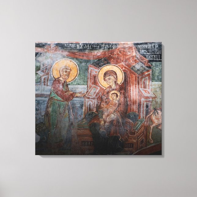 Fresker från 1300-talets serbiska kyrka, 2 canvastryck (Framsida)