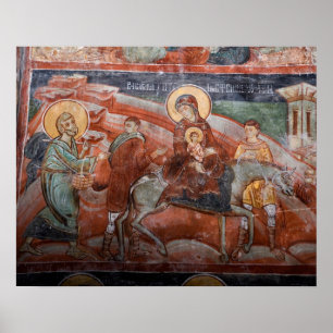 Fresker från 1300-talets serbiska kyrka, poster
