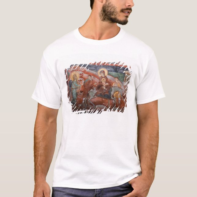 Fresker från 1300-talets serbiska kyrka, t-shirt (Framsida)