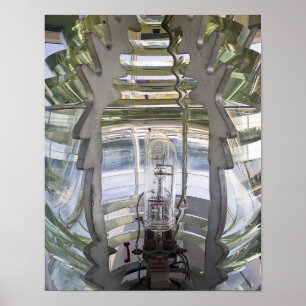 Fresnel Lens - Pemaquid pekar fyrtrycket Poster