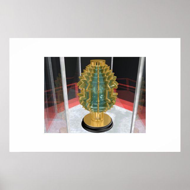 Fresnel Lighthouse Lens Poster (Framsidan)