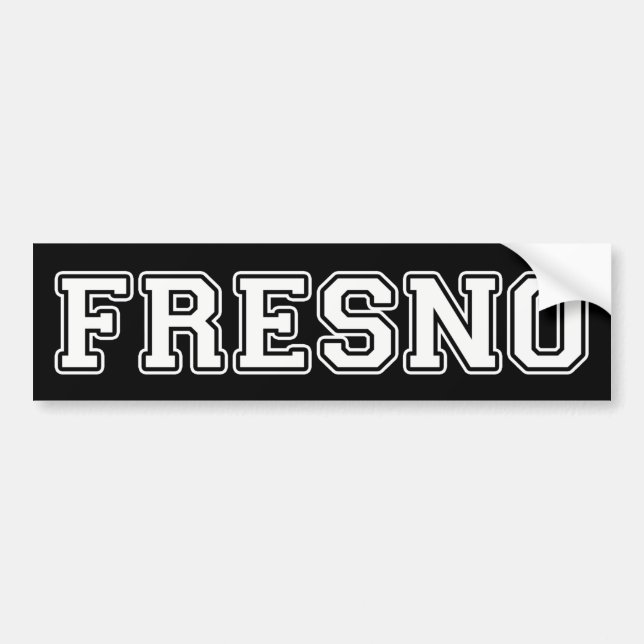 Fresno California Bildekal (Framsidan)