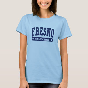 Fresno California College Stil T-skjortor Tee Shirt