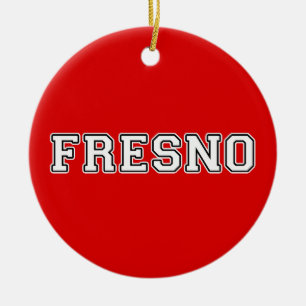 Fresno California Julgransprydnad Keramik