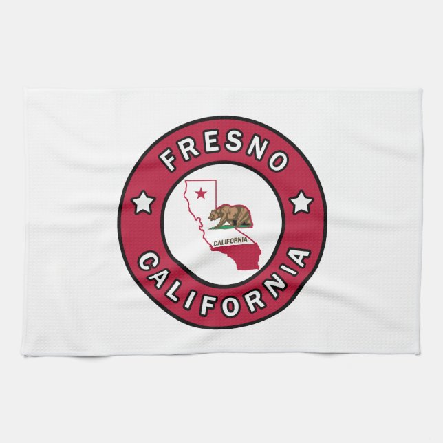 Fresno California Kökshandduk (Horisontell)