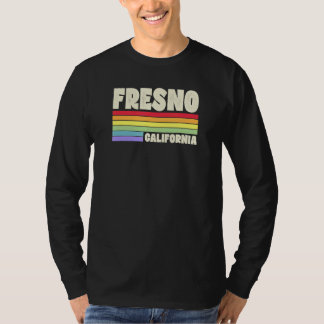 Fresno California Pride Rainbow Flag Gay Pride Mer T Shirt