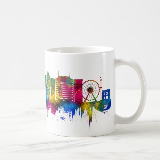 Fresno California Siluett Kaffemugg (Höger)