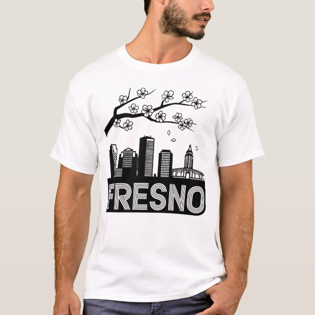 Fresno City California USA T Shirt (Framsida)