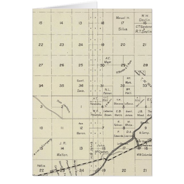 Fresno County, California 20 Hälsningskort (Framsidan)