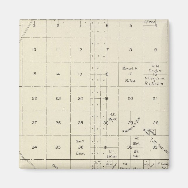 Fresno County, California 20 Magnet (Framsidan)