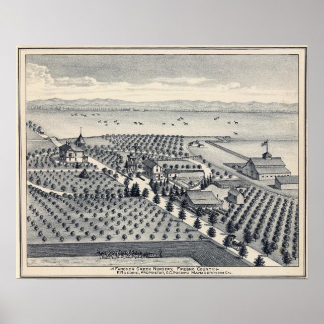 Fresno County, California 20 Poster (Framsidan)