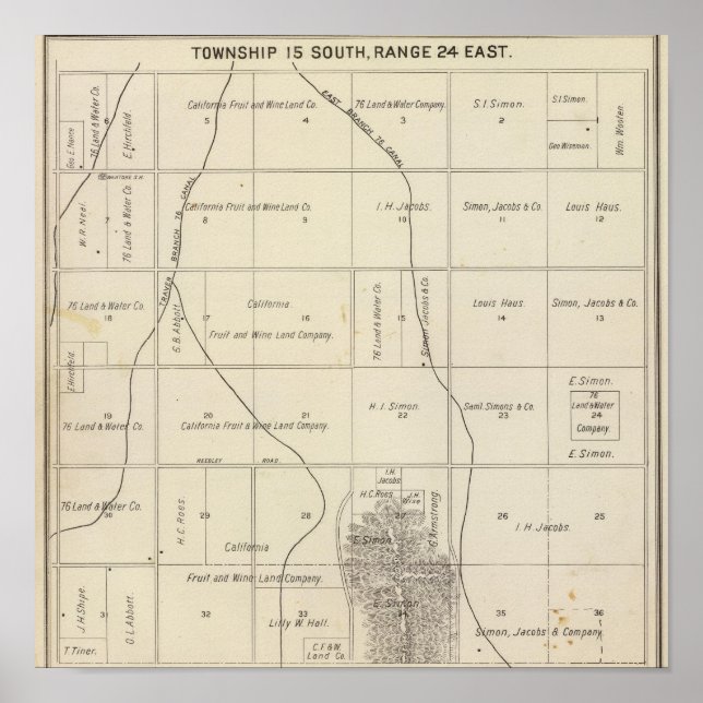 Fresno County, California 23 Poster (Framsidan)