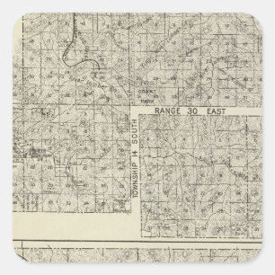 Fresno County, California 32 Fyrkantigt Klistermärke
