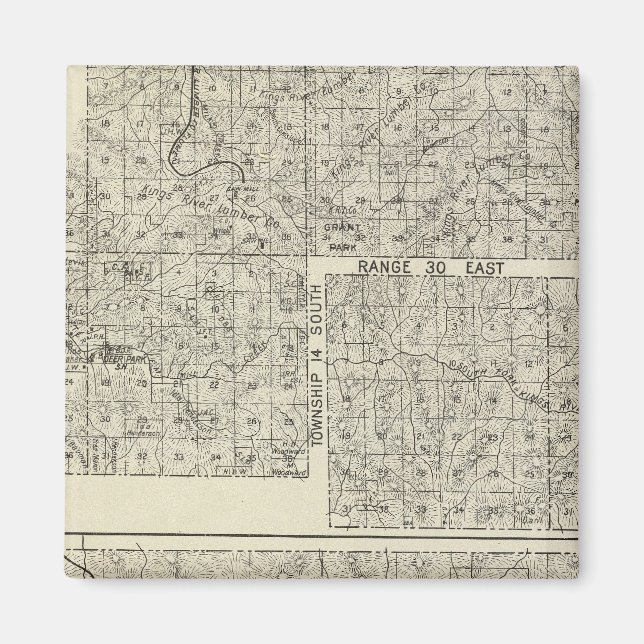 Fresno County, California 32 Magnet (Framsidan)