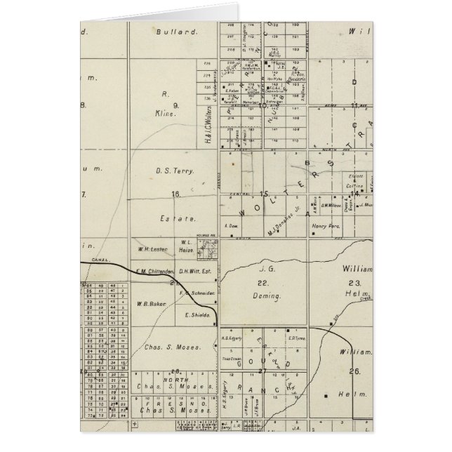 Fresno County, California 34 Hälsningskort (Framsidan)