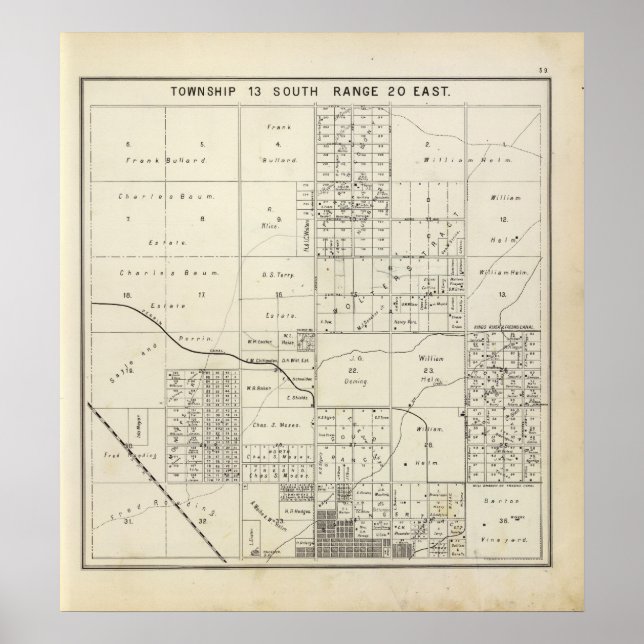 Fresno County, California 34 Poster (Framsidan)