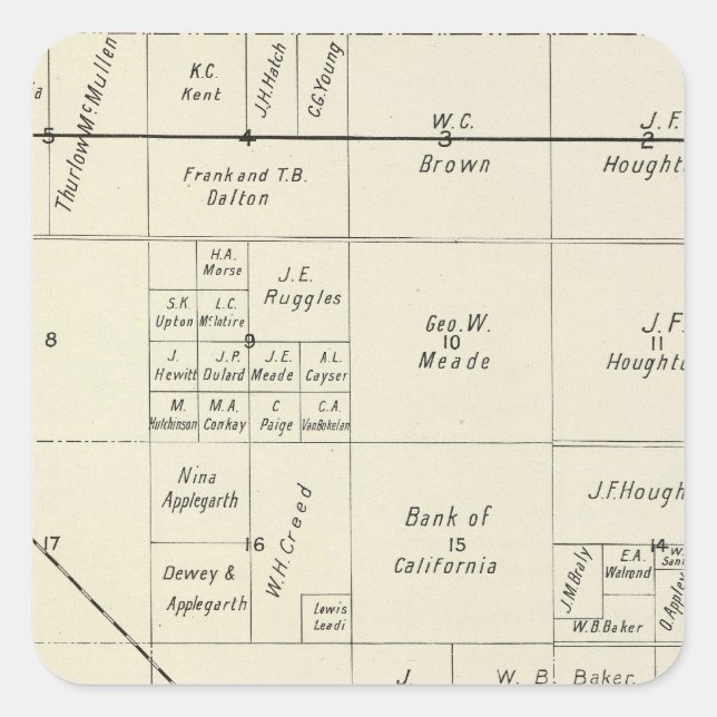 Fresno County Fyrkantigt Klistermärke (Framsida)