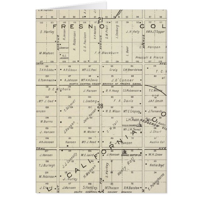 Fresno County Hälsningskort (Framsidan)