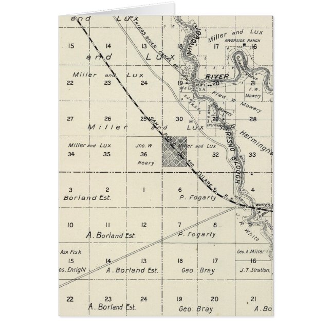 Fresno County, Kalifornien 10 Hälsningskort (Framsidan)