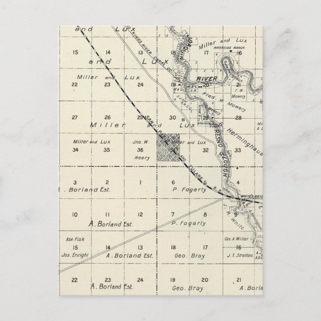Fresno County, Kalifornien 10 Vykort (Framsida)