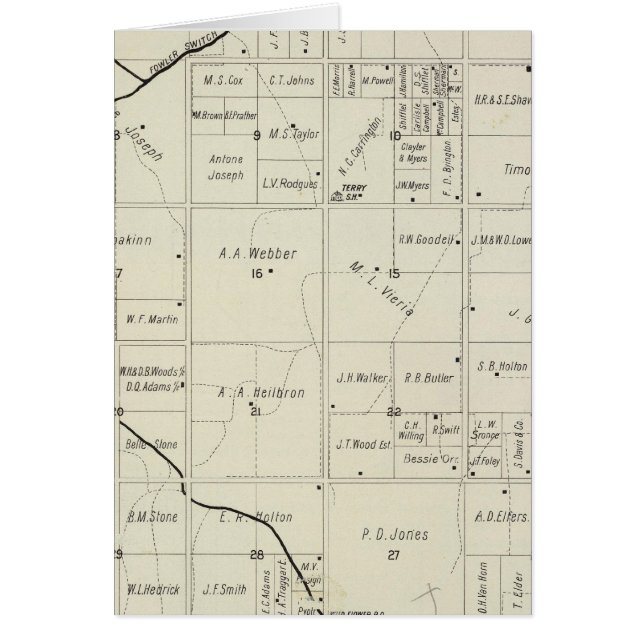 Fresno County, Kalifornien 12 Hälsningskort (Framsidan)