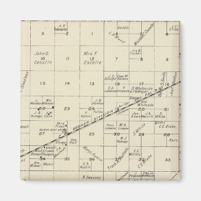 Fresno County, Kalifornien 15 Magnet (Framsidan)
