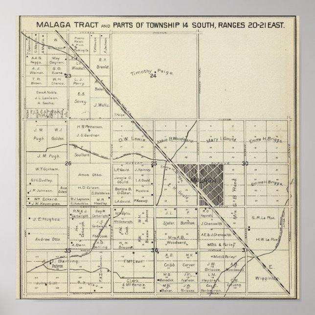 Fresno County, Kalifornien 16 Poster (Framsidan)