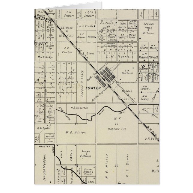 Fresno County, Kalifornien 17 Hälsningskort (Framsidan)