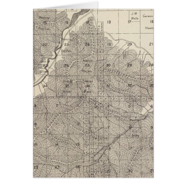 Fresno County, Kalifornien 18 Hälsningskort (Framsidan)