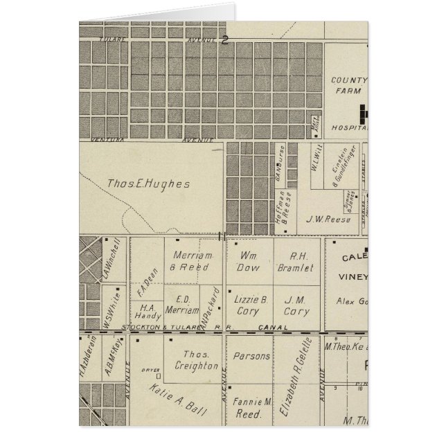 Fresno County, Kalifornien 18 Hälsningskort (Framsidan)