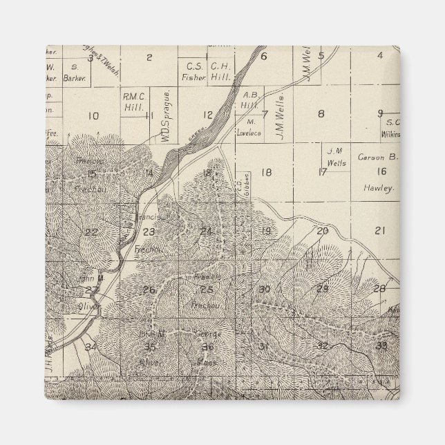 Fresno County, Kalifornien 18 Magnet (Framsidan)