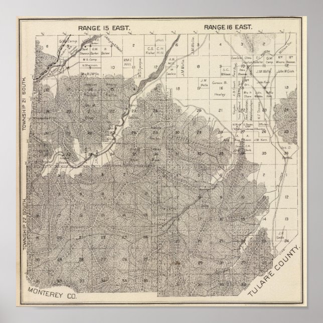 Fresno County, Kalifornien 18 Poster (Framsidan)