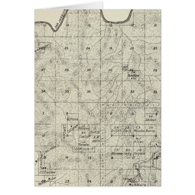 Fresno County, Kalifornien 28 Hälsningskort (Framsidan)