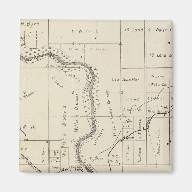 Fresno County, Kalifornien 2 Magnet (Framsidan)