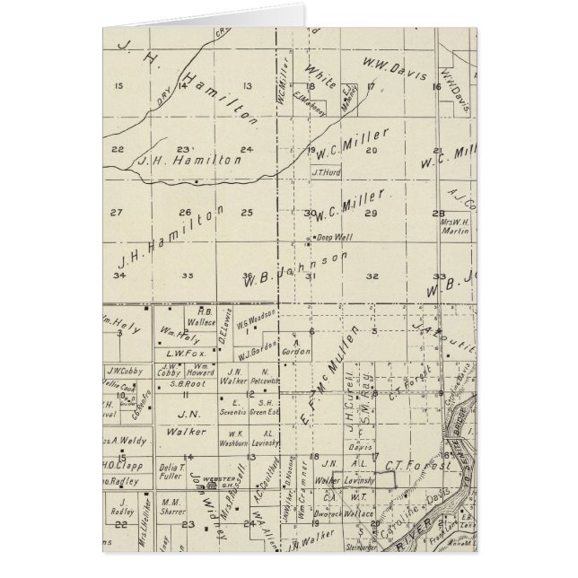Fresno County, Kalifornien 3 Hälsningskort (Framsidan)