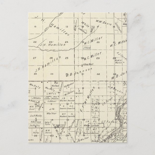 Fresno County, Kalifornien 3 Vykort (Framsida)