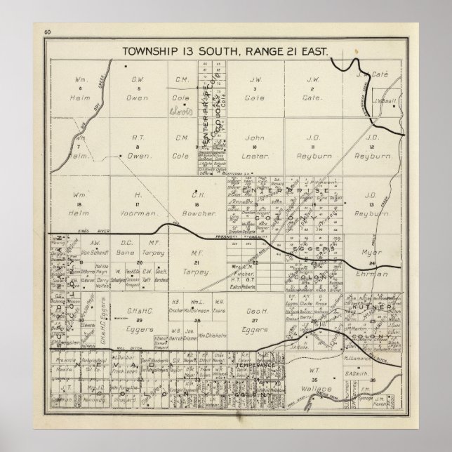 Fresno County, Kalifornien 4 Poster (Framsidan)