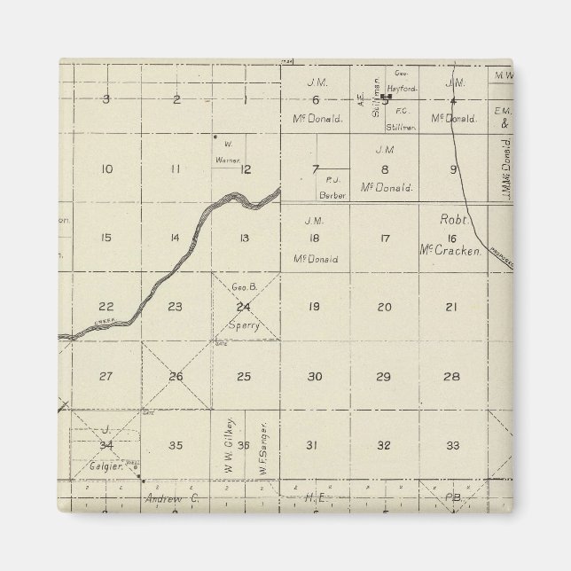 Fresno County, Kalifornien 5 Magnet (Framsidan)