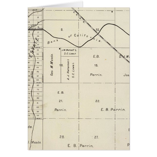 Fresno County, Kalifornien 7 Hälsningskort (Framsidan)