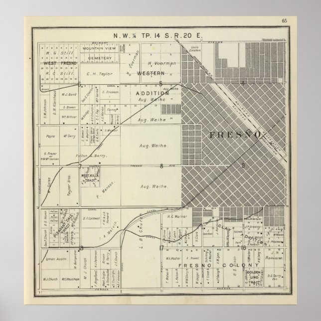 Fresno County, Kalifornien 7 Poster (Framsidan)