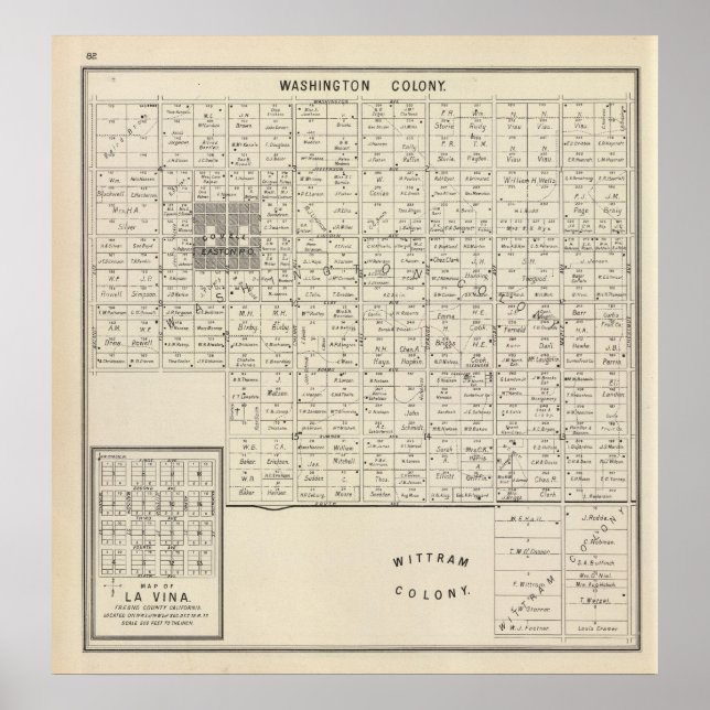 Fresno County, Kalifornien 8 Poster (Framsidan)