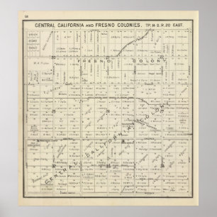Fresno County Kalifornien Poster