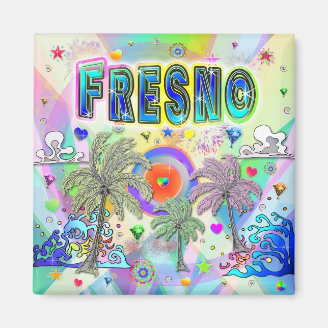 Fresno Deep Dream Magnet (Framsidan)