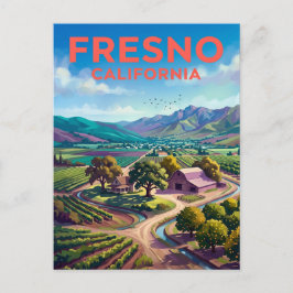 Fresno, Kalifornien Kalifornien Vykort